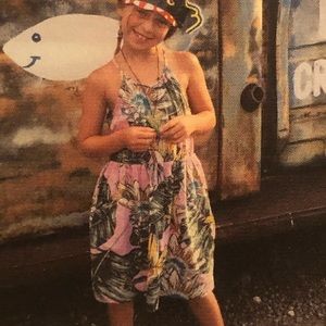 Crewcuts tropical dress size 8 EUC